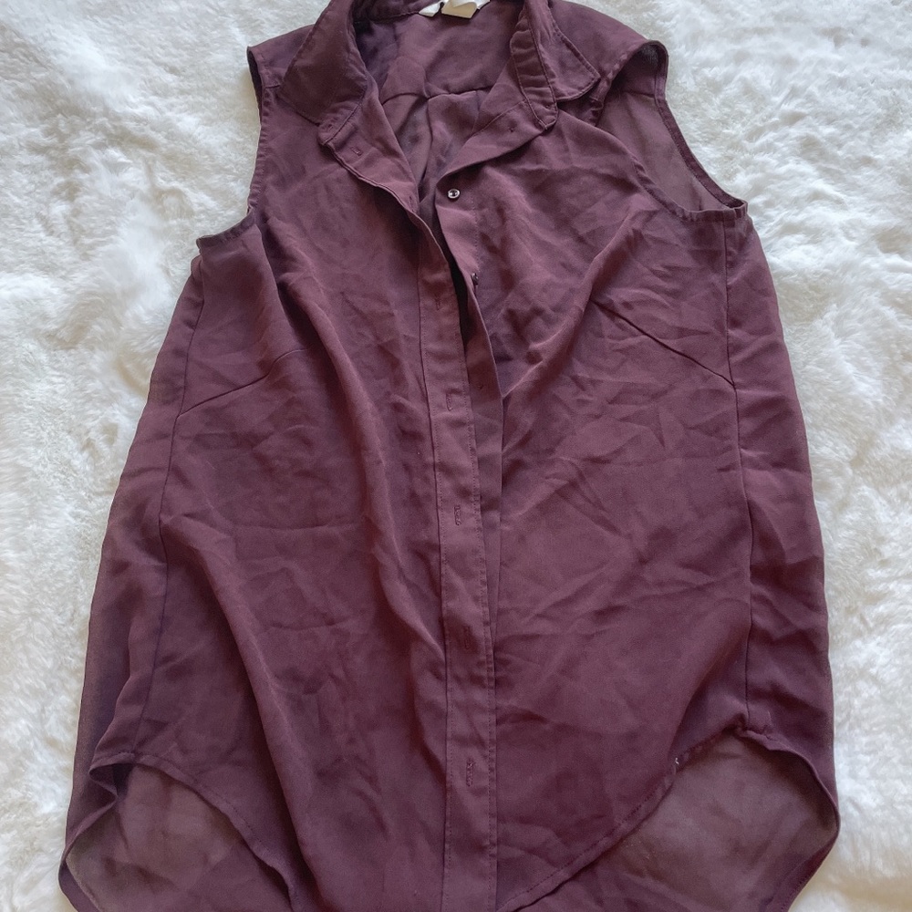 H&M flowey chiffon top